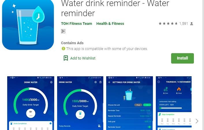 Water drink reminder - Water reminder